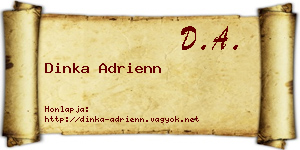 Dinka Adrienn névjegykártya
